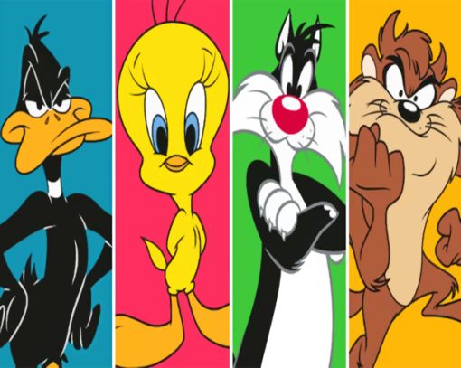 Looney Tunes Characters Paint by numbers