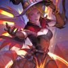 Overwatch Witch Mercy Paint by numbers
