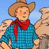 Western Tintin paint by numbers
