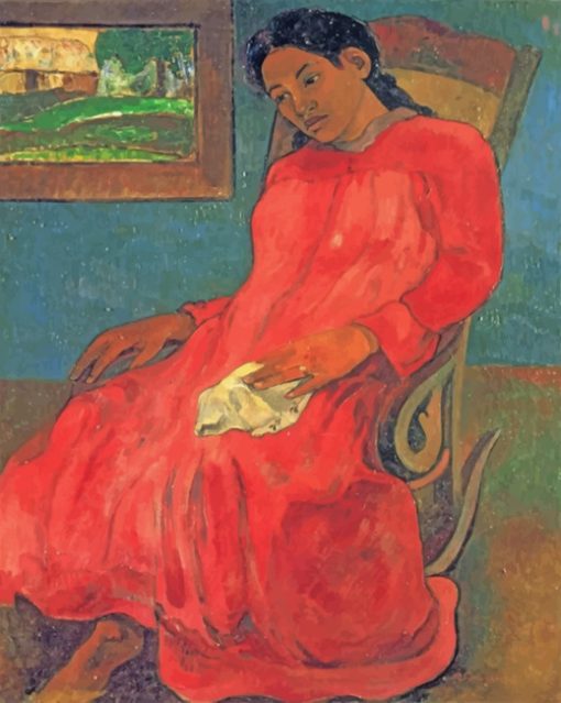 Woman By Gauguin paint by numbers