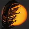 Aesthetic Feather Silhouette paint by number