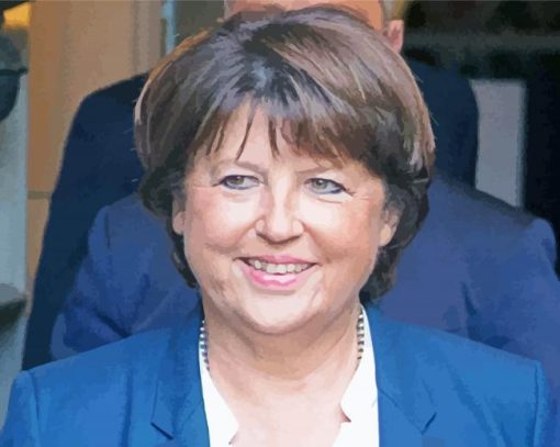 Aesthetic Martine Aubry paint by number
