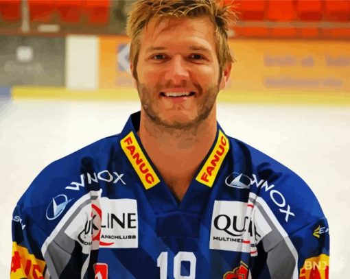 Ahren Spylo Ice Hockey Player paint by number