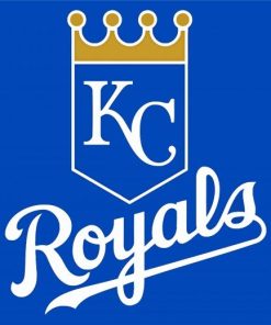 Baseball Royals Logo paint by number