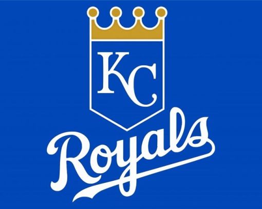 Baseball Royals Logo paint by number