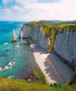 Cliffs Of Dover Etretat paint by number