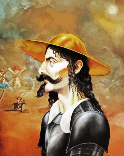 Don Quixote Portrait paint by number