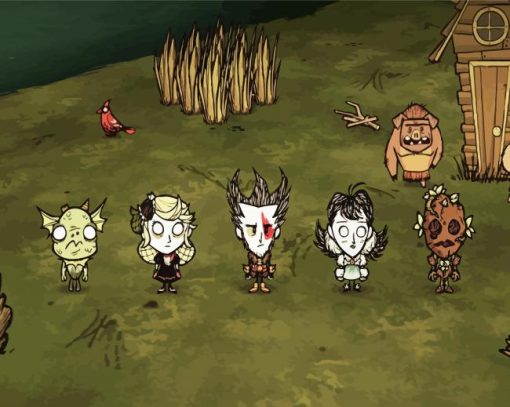 Dont Starve Together Characters paint by number