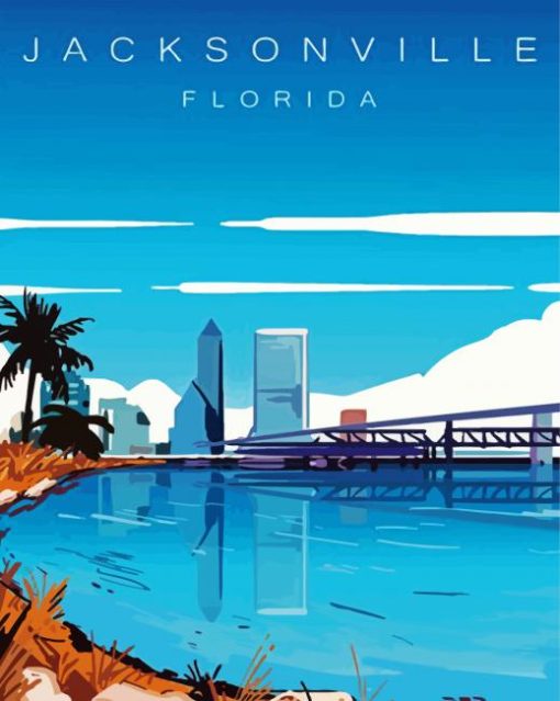 Jacksonville Poster paint by number