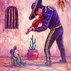 Mexican Mariachi Art paint by number