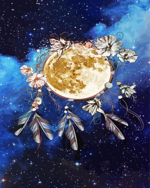 Moon Catcher Art paint by number