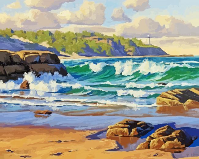 Seascape Coastal Scene Australia paint by number