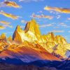 Sunrise At Mt Fitzroy Patagonia paint by number