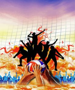 Volleyball Sport paint by number