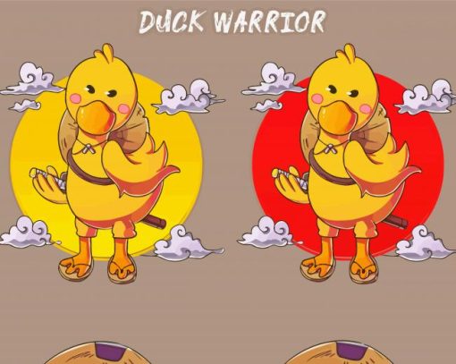 Warrior Ducks paint by number