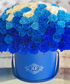Wonderful Blue Bouquet paint by number