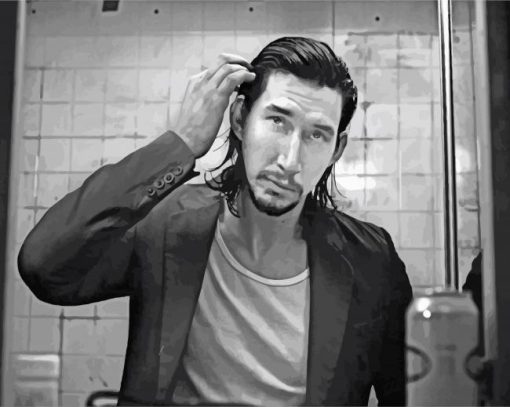 Adam Driver Photographed By Steven klein paint by number