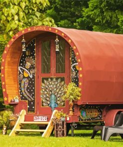 Aesthetic Gypsy Wagon paint by number