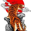 Aesthetic Japanese Tiger paint by number