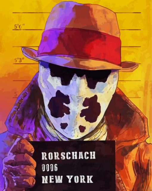 Aesthetic Rorschach In The Prison paint by number