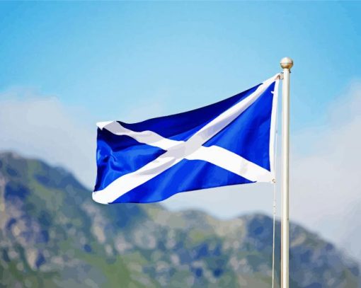 Aesthetic Scotland Flag paint by number