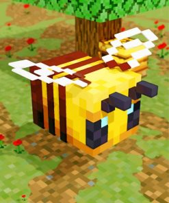 Bee Minecraft Hd paint by number