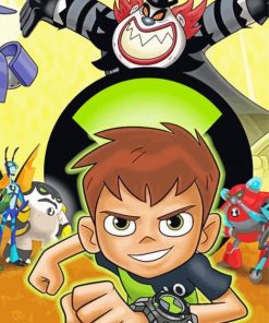 Ben 10 Game paint by number