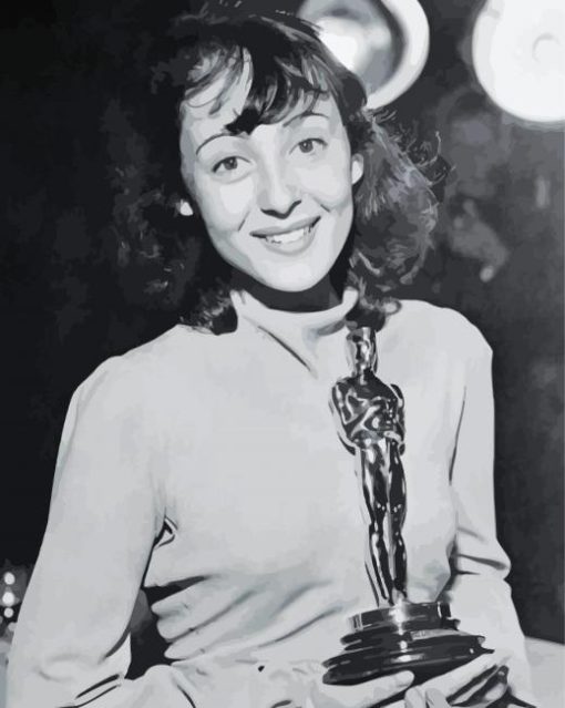 Black And White Luise Rainer paint by number