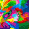 Colorful Eagle Bird paint by number
