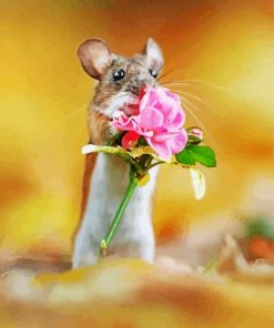 Little Animal With Flowers paint by number