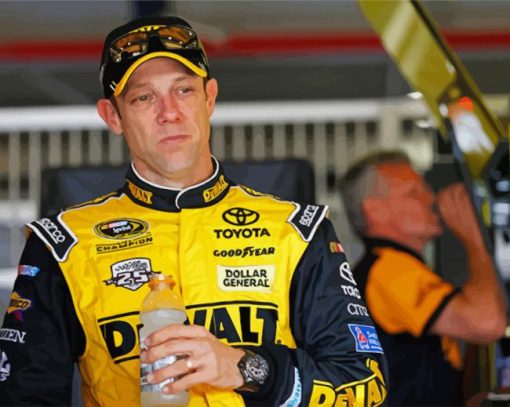 The Race Car Driver Matt kenseth paint by number