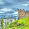 Urquhart Castle By Lake paint by number