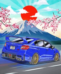 Fuji Mountain WRX Car paint by number