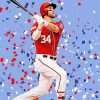The Baseball Player Bryce Harper paint by number