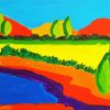 Abstract Landscape Art paint by number
