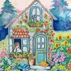 Aesthetic Cottage Garden Art paint by number