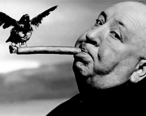 Alfred Hitchcock Smoking paint by number