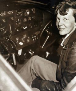 American Amelia Earhart paint by number