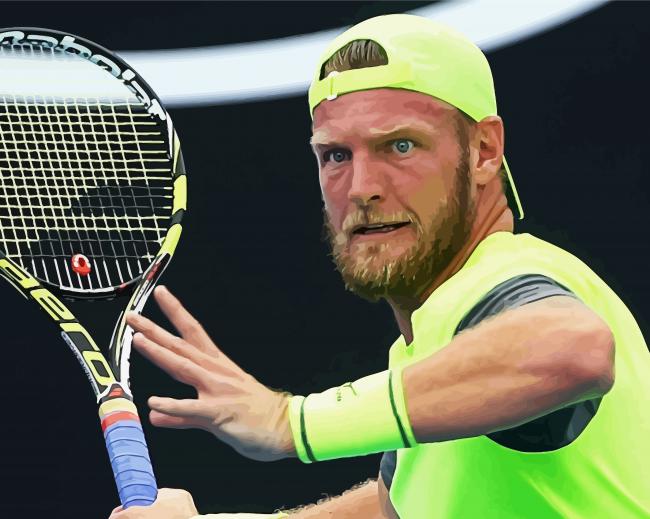 Australian Sam Groth paint by number
