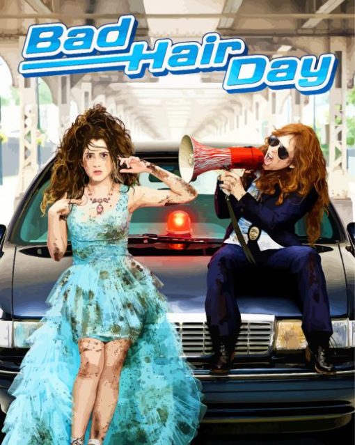 Bad Hair Day Poster paint by number