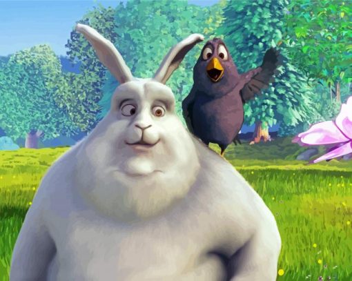 Big Buck Bunny paint by number