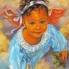 Black Baby Girl paint by number