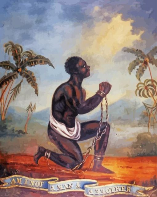 Black Slave Art paint by number