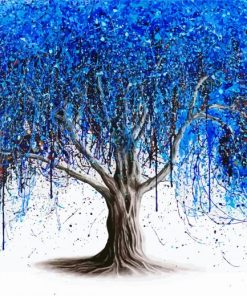 Blue Dream Tree paint by number
