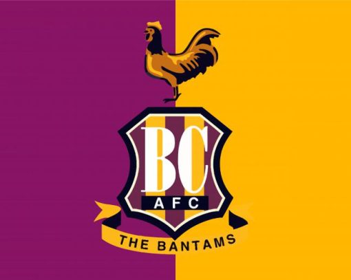 Bradford City Logo paint by number