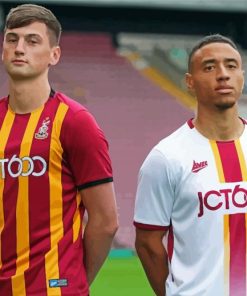 Bradford City Players paint by number