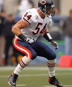 Brian Urlacher Player paint by number
