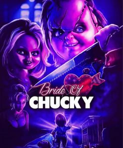 Bride Of Chucky Poster paint by number