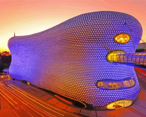 Bullring And Grand Central Birmingham paint by number