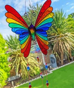 Butterfly Sun Catcher paint by number